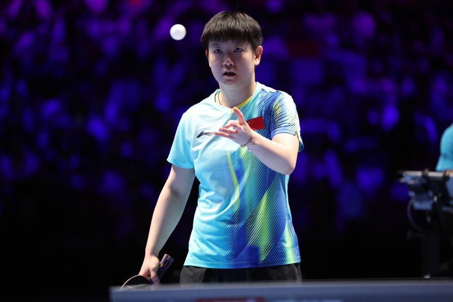 国际乒联单打世界杯 孙颖莎战胜蒯曼晋级8强