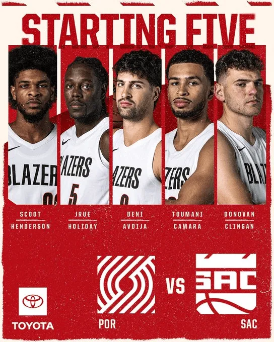 华体会HTH平台-开拓者首发：亨德森、霍勒迪、阿夫迪亚、卡马拉、克林根